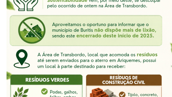 COMUNICADO IMPORTANTE - MEIO AMBIENTE